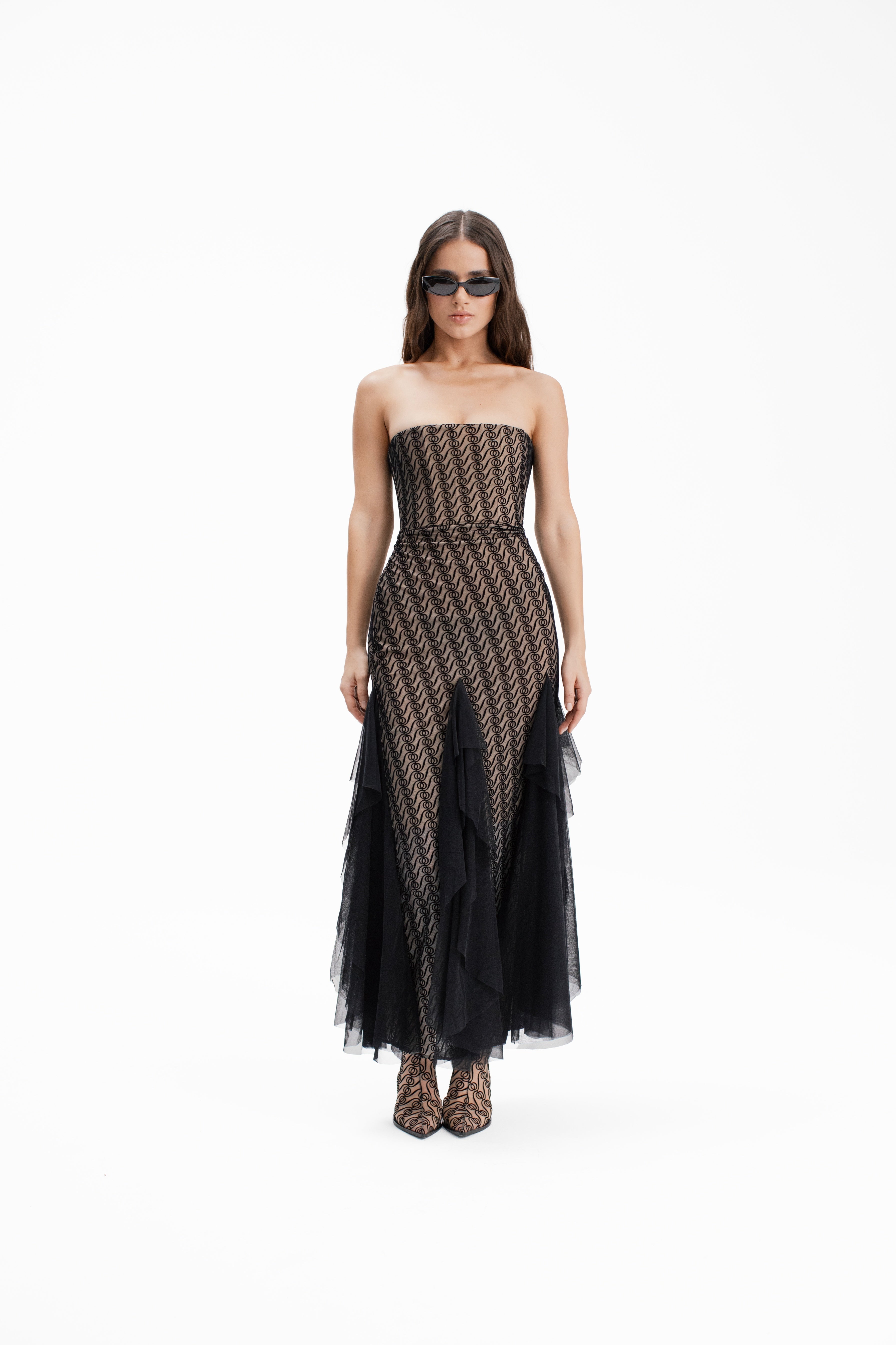 Alizee Strapless Dress Black