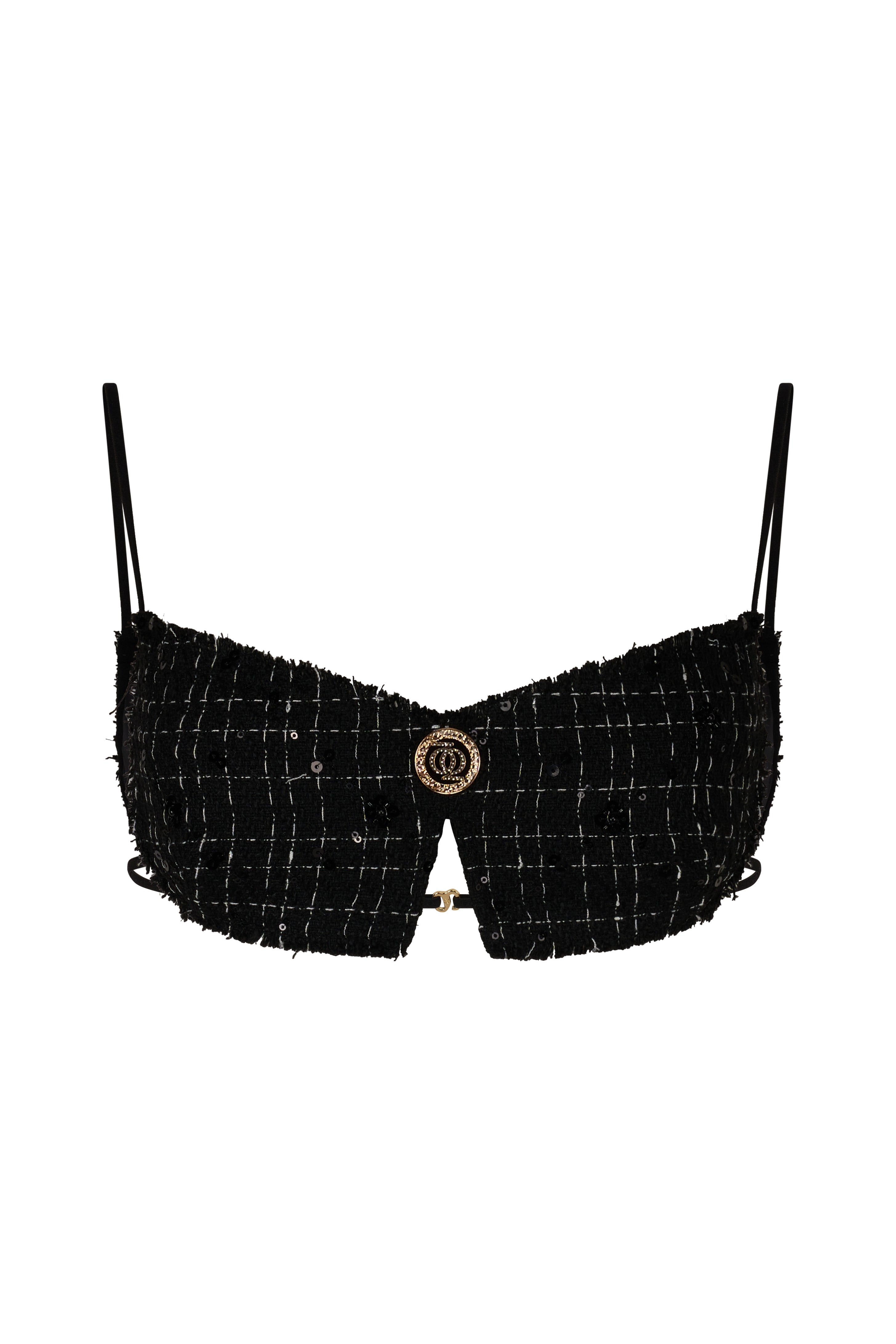 ASAP Tweed Top Black