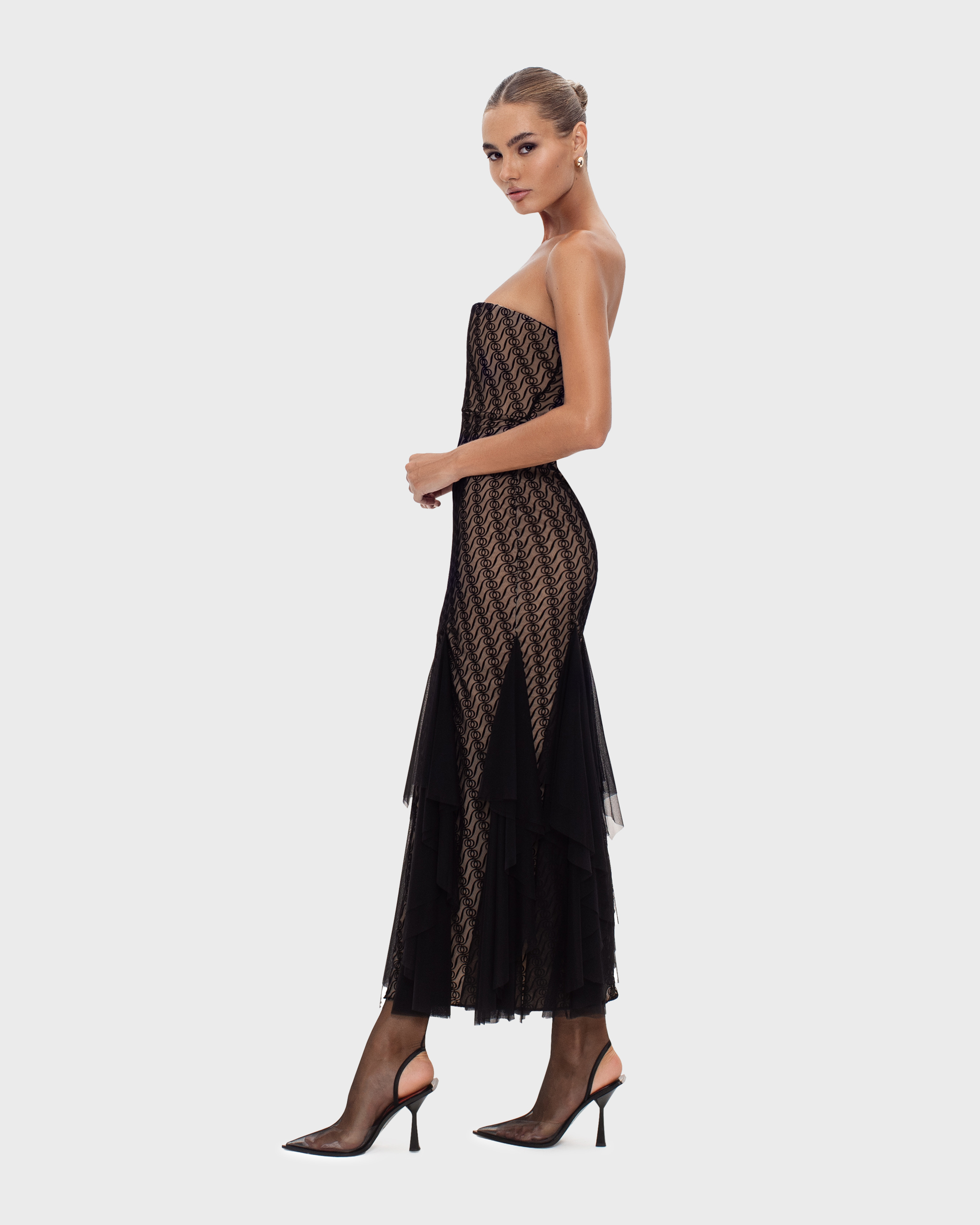 Alizee Strapless Dress Black