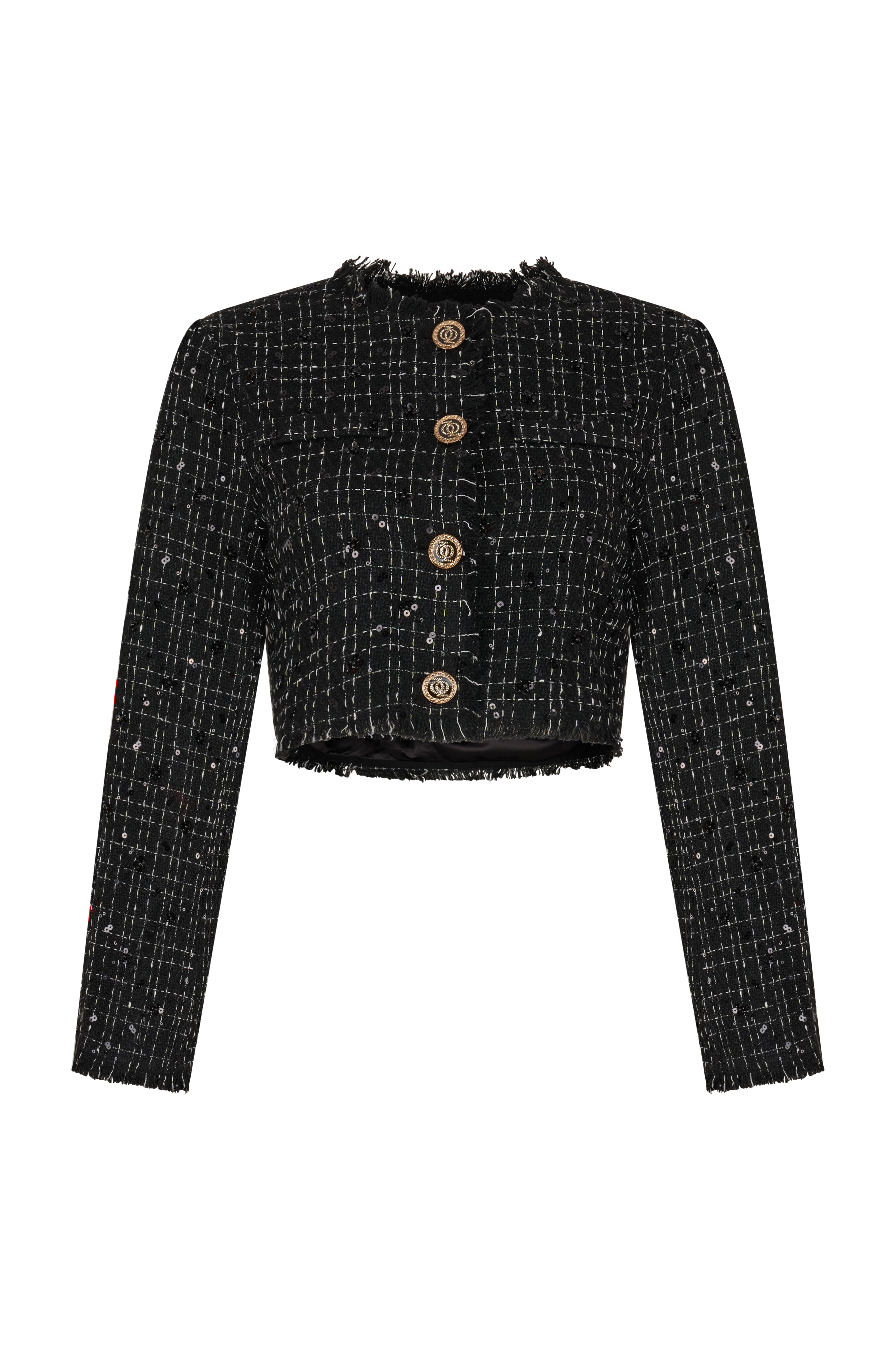 ASAP Tweed Jacket Black