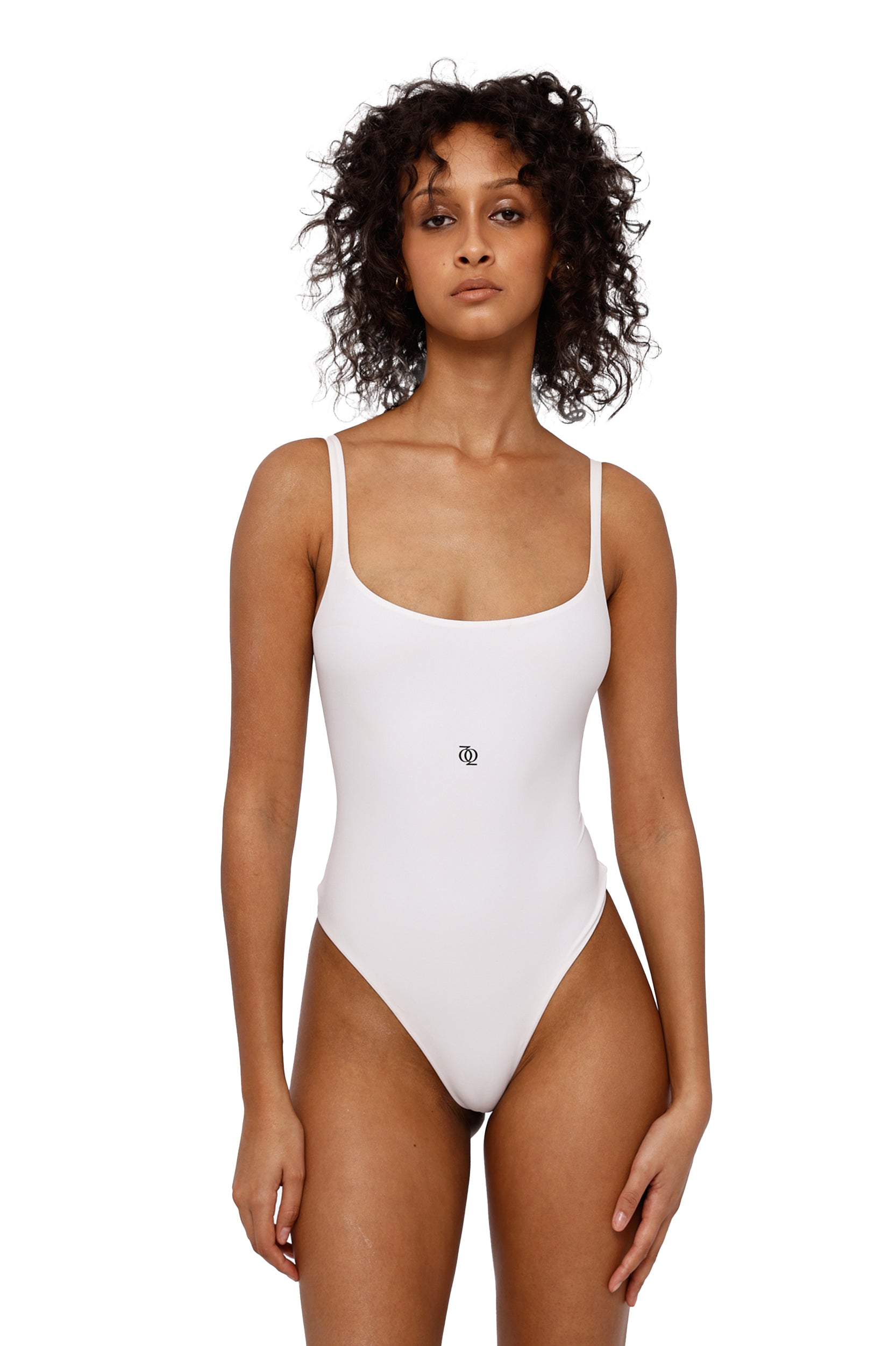 Second Skin Square-Neck Bodysuit White