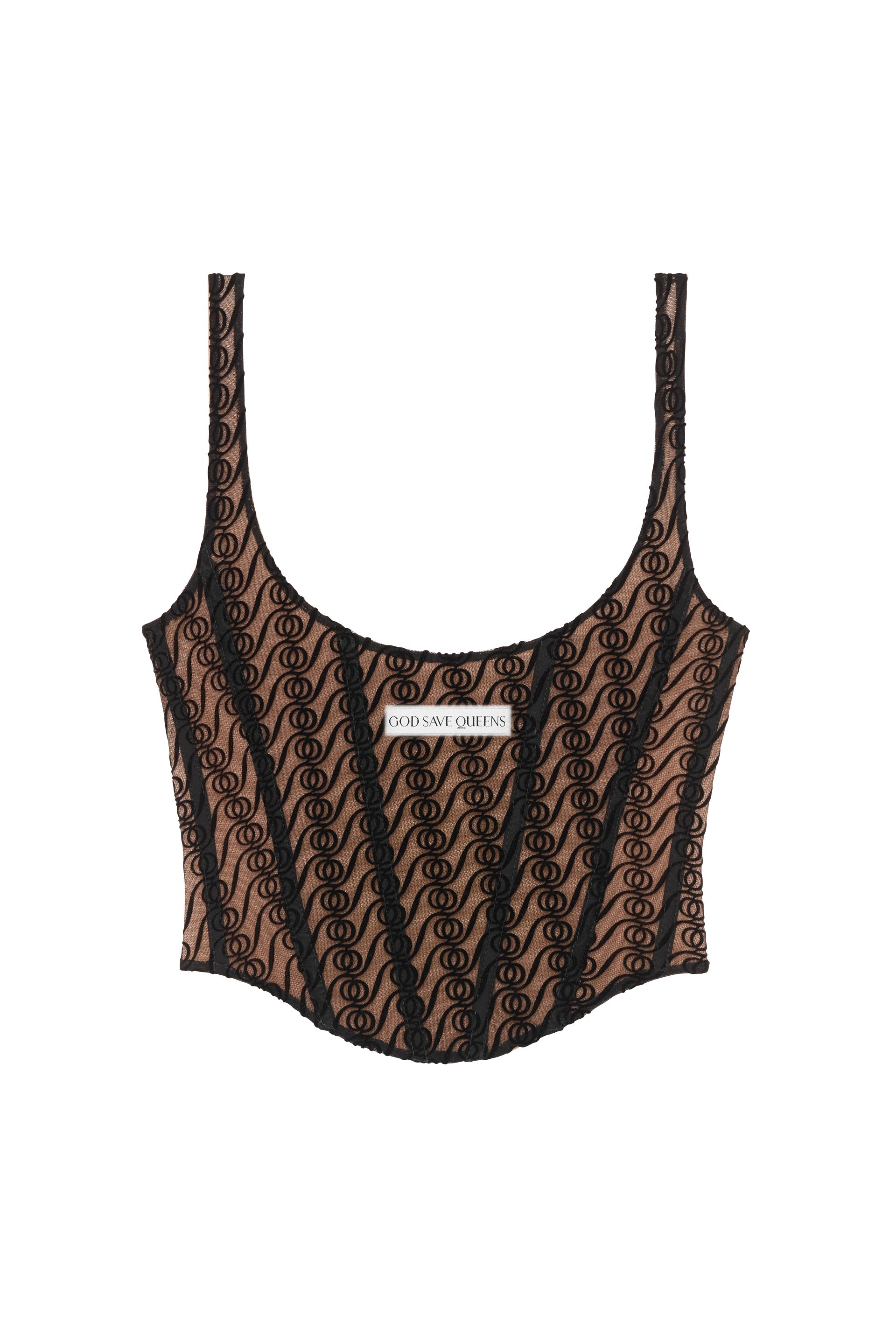 Alizee Tanktop Corset Black