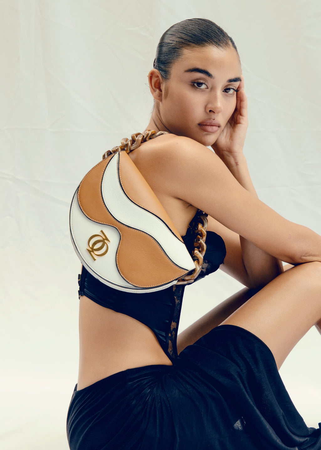 Bonny Bag White & Cognac