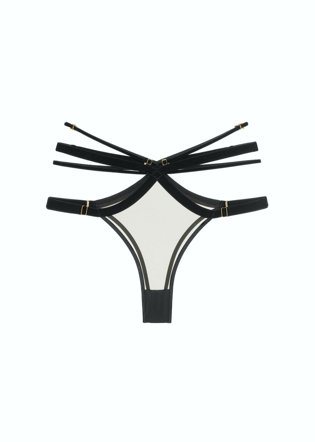 Forget Me Not Knicker Black