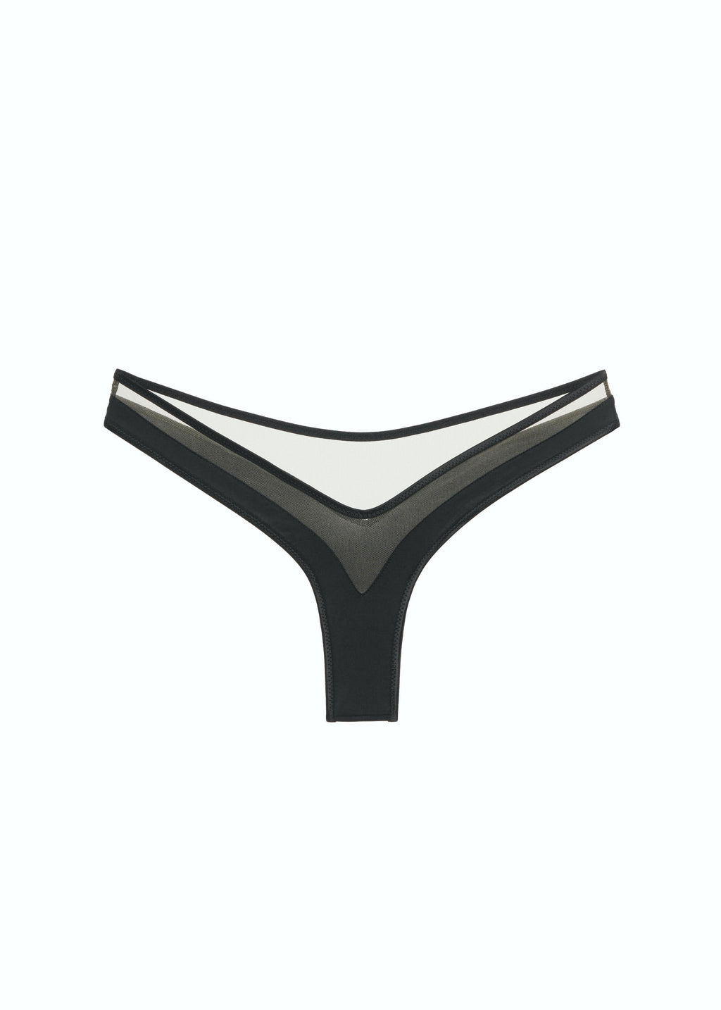 Forget Me Not Thong Black