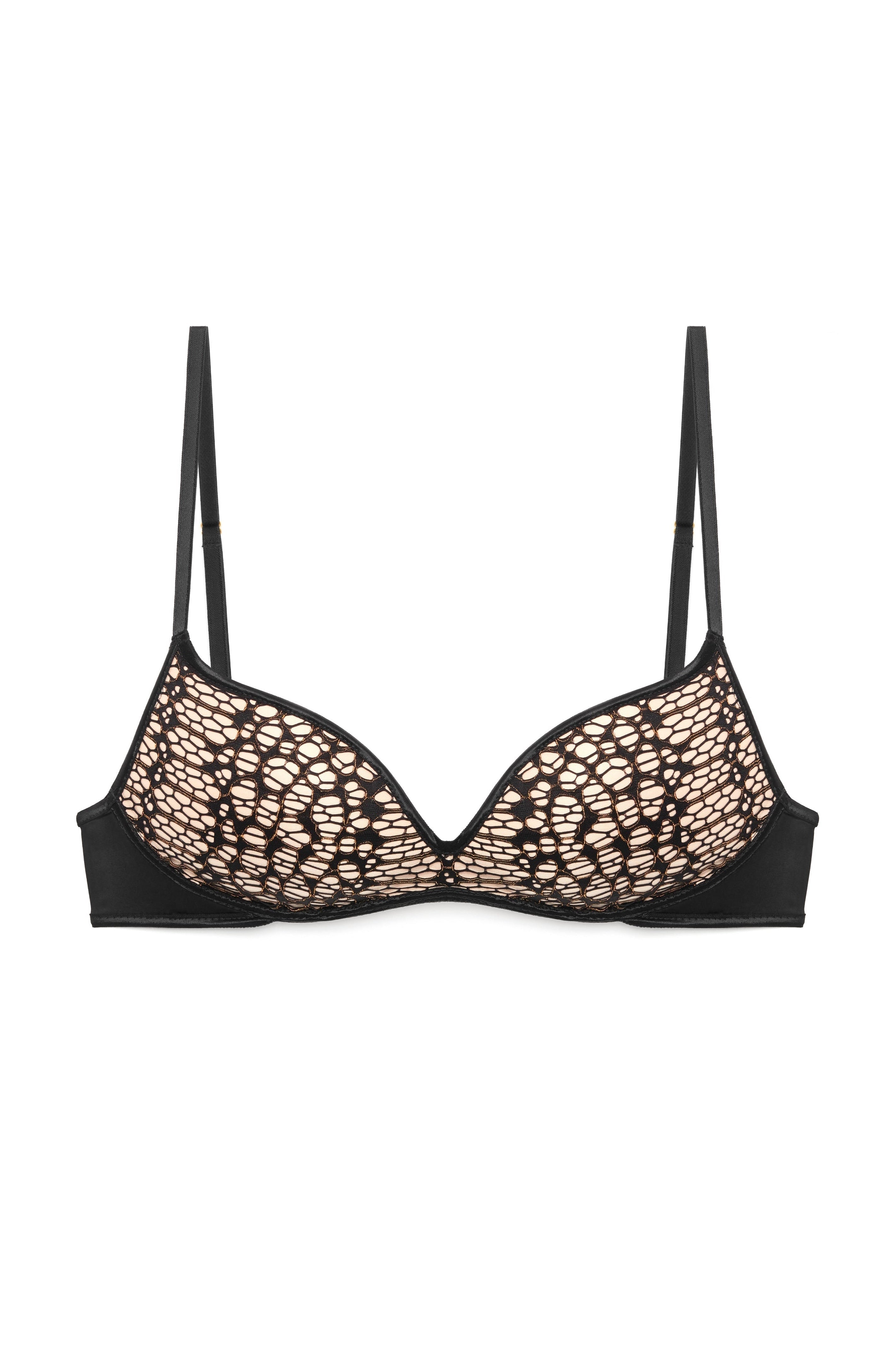 Miranda Pretty Wild Push Up Bra Black